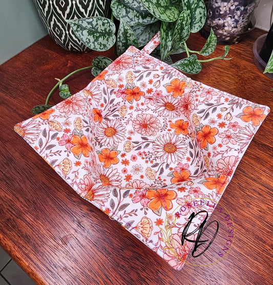 Large ~ Chicken & Floral Bowl Cozy