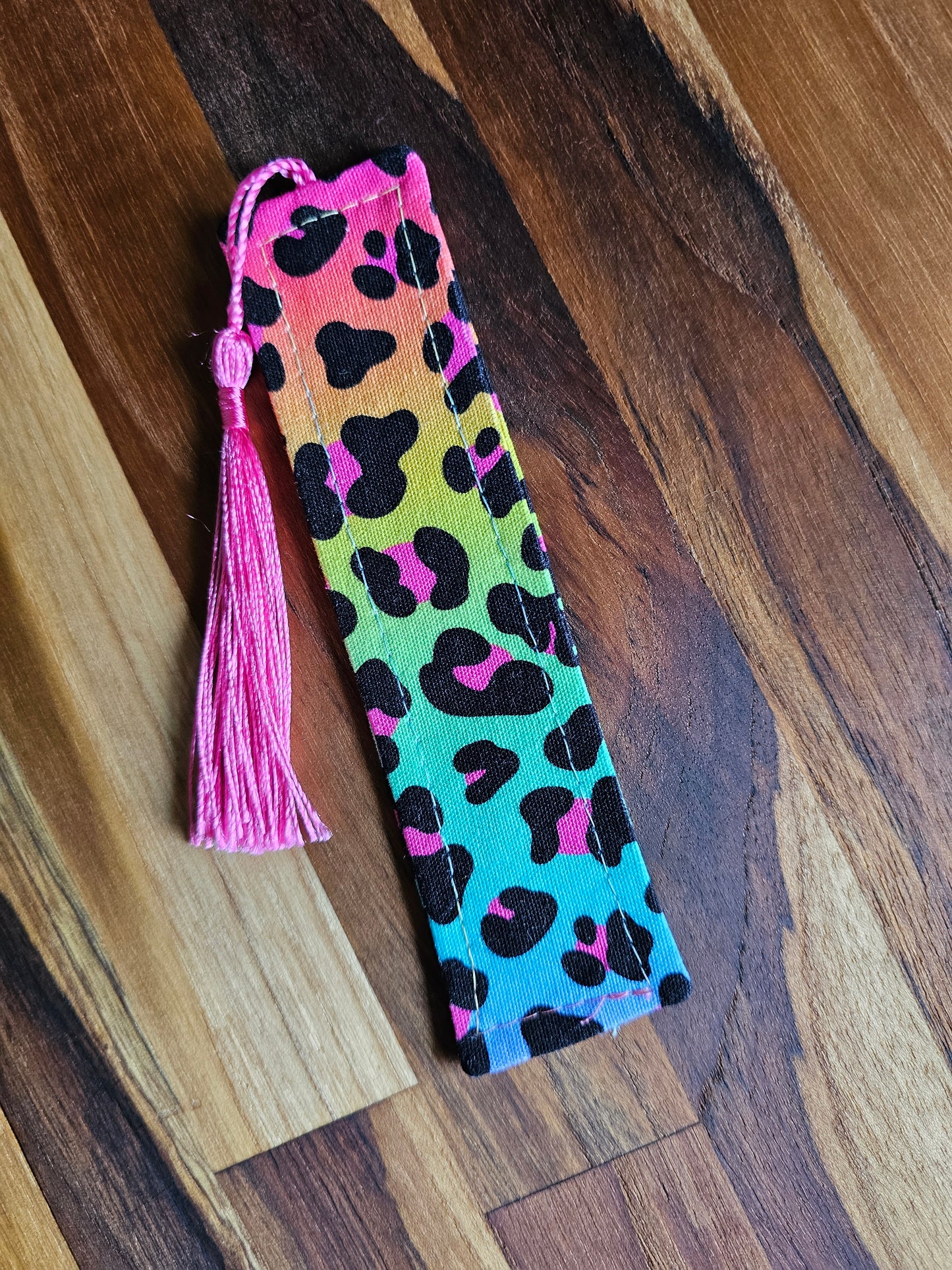 Fabric Bookmark   ~ Quirky Leopard ~