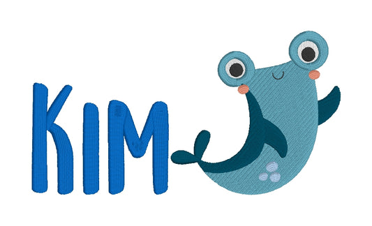 Personalised Embroidered Sea Life Towel (10 Design Options)