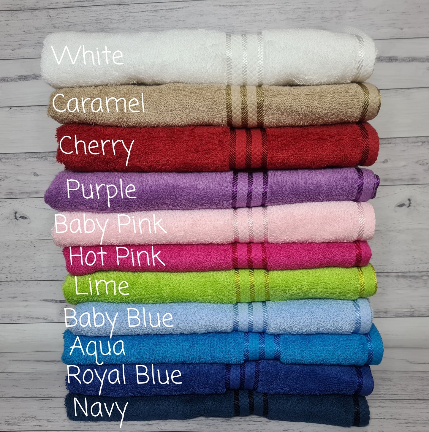 Personalised Embroidered Poodle Bath Towel