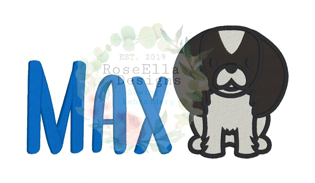 Personalised Embroidered Pekingese Bath Towel