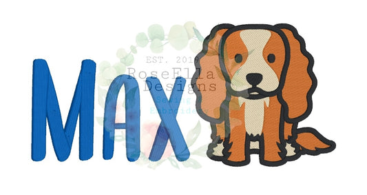 Personalised Embroidered Cavalier Bath Towel