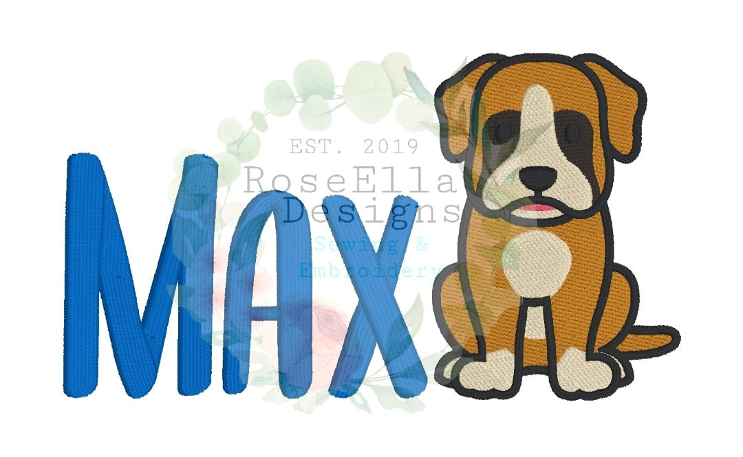 Personalised Embroidered Boxer Bath Towel