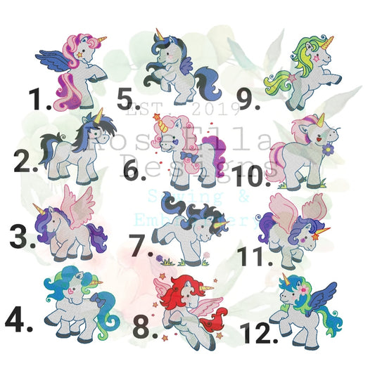 Personalised Embroidered Unicorn Bath Towel (12 Design Options)