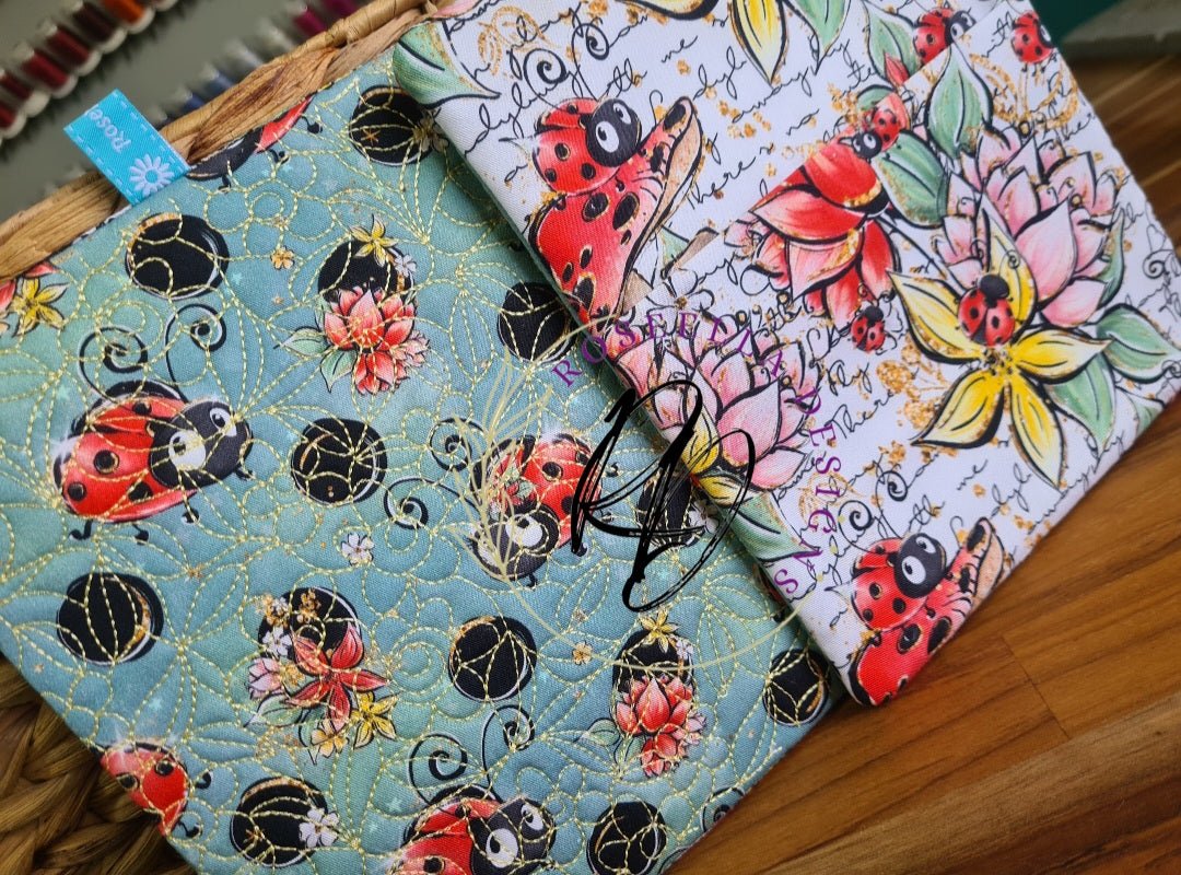 Ladybug Quilted Potholder / Trivet