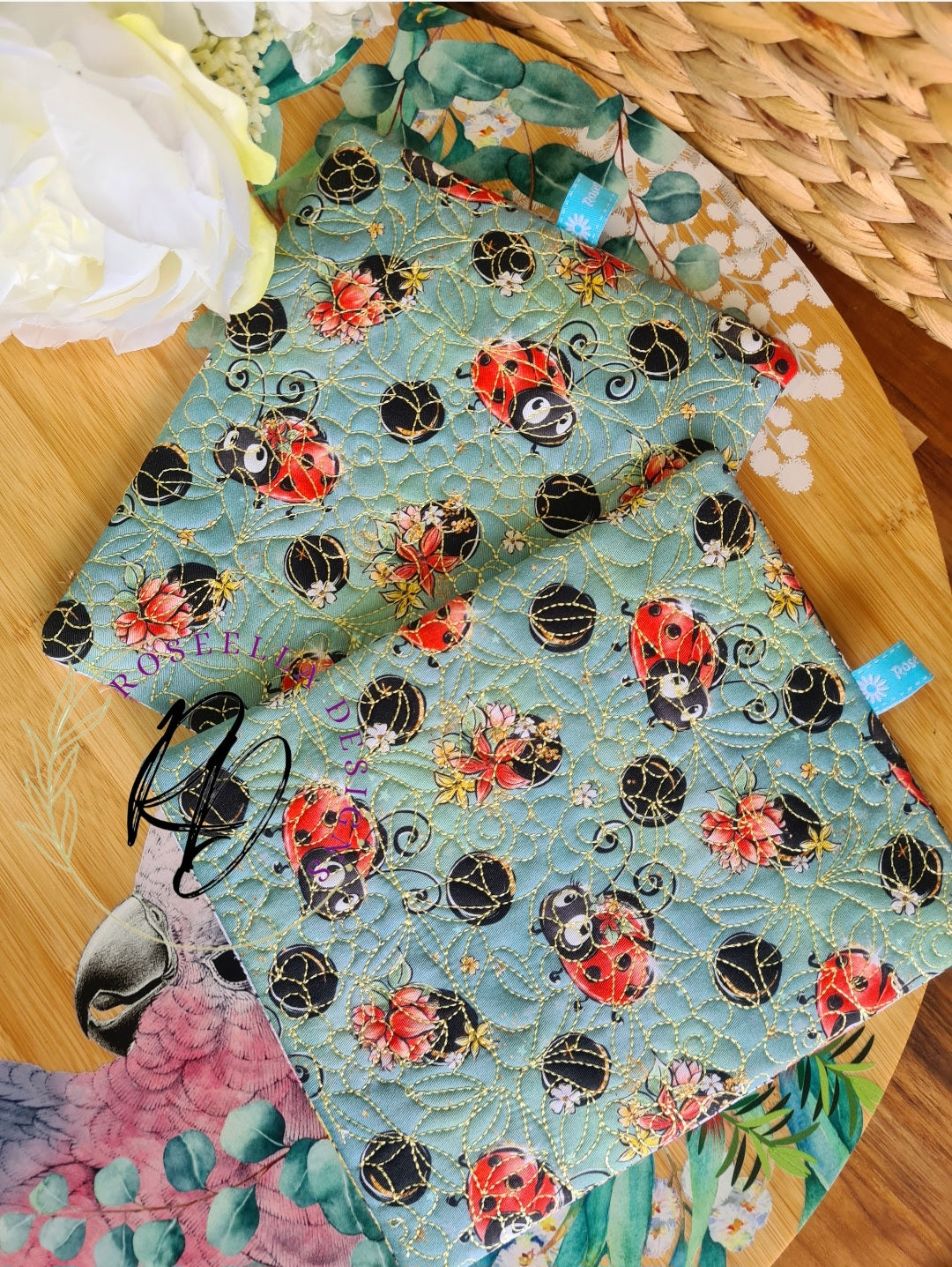 Ladybug Quilted Potholder / Trivet