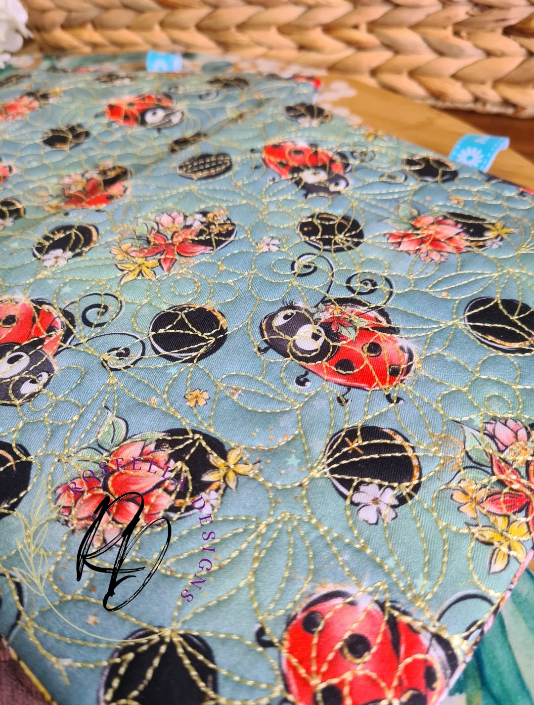 Ladybug Quilted Potholder / Trivet