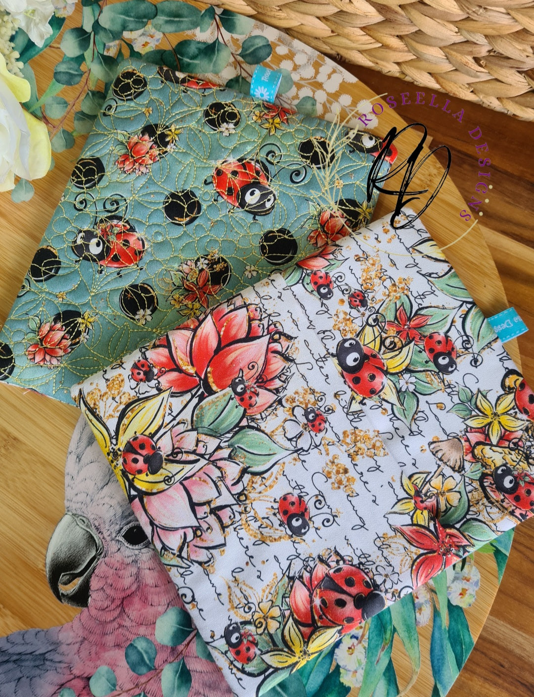 Ladybug Quilted Potholder / Trivet